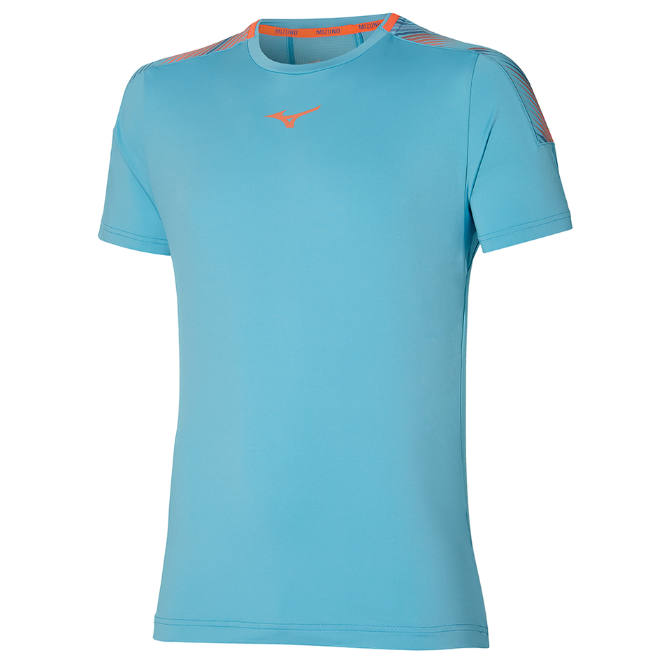 Mizuno Shadow Tee Maui Blue